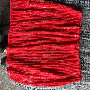 Hot Pink Sequin Mini Skirt